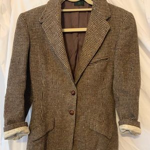 Vintage plaid riding coat